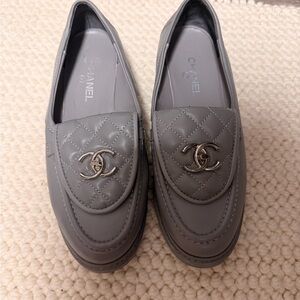 Double C logo designer inspired loafers sz 39/8.5